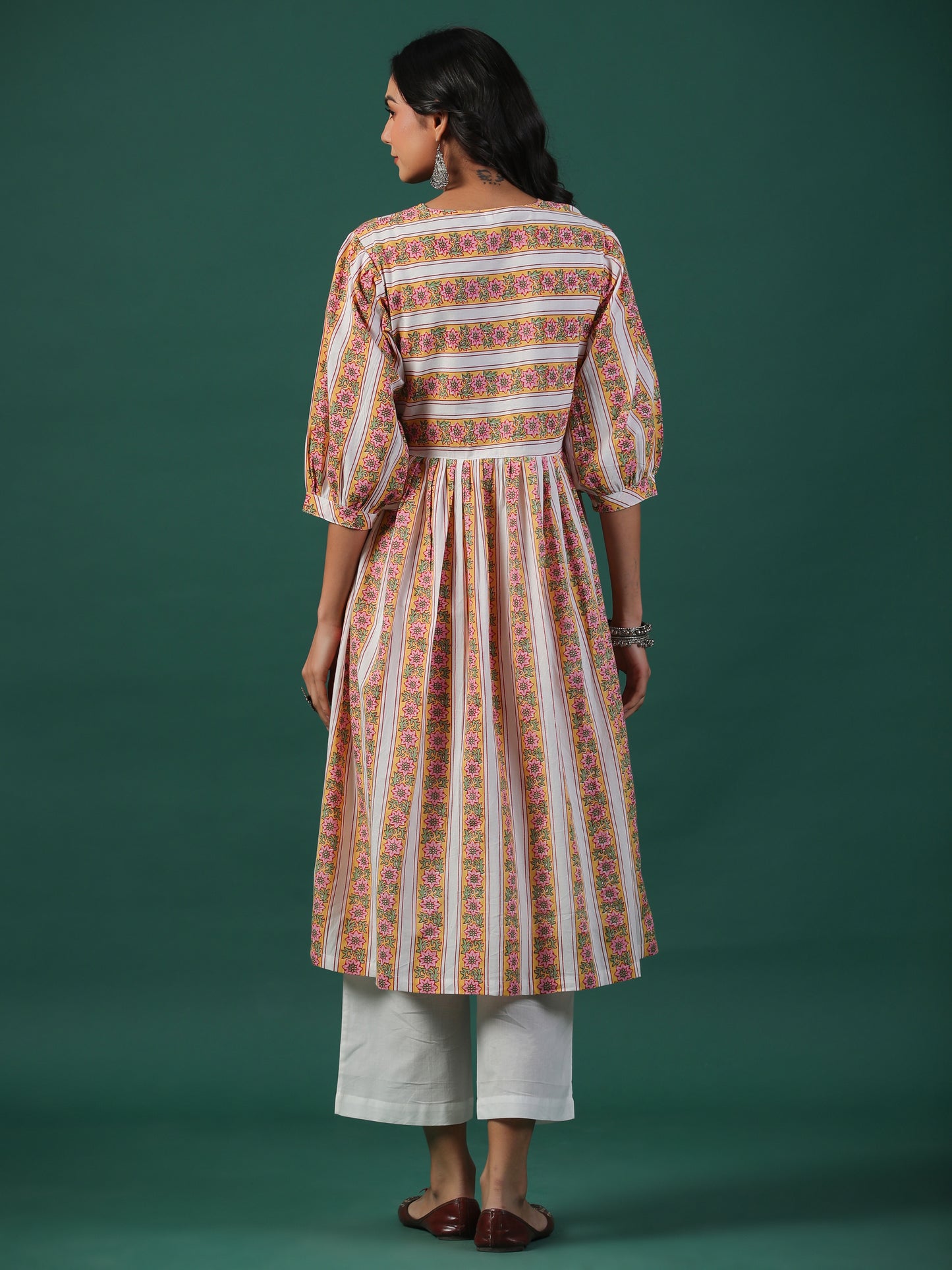 Bageecha Cotton Block Print Kurta