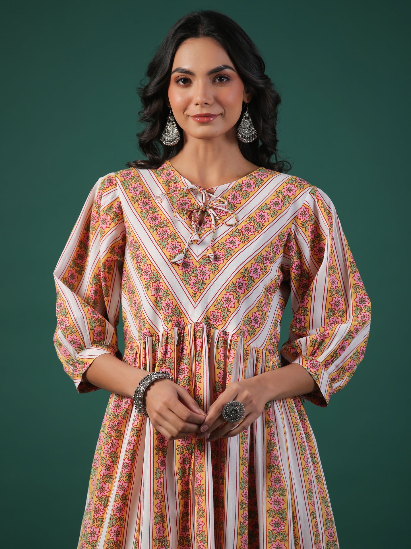 Bageecha Cotton Block Print Kurta