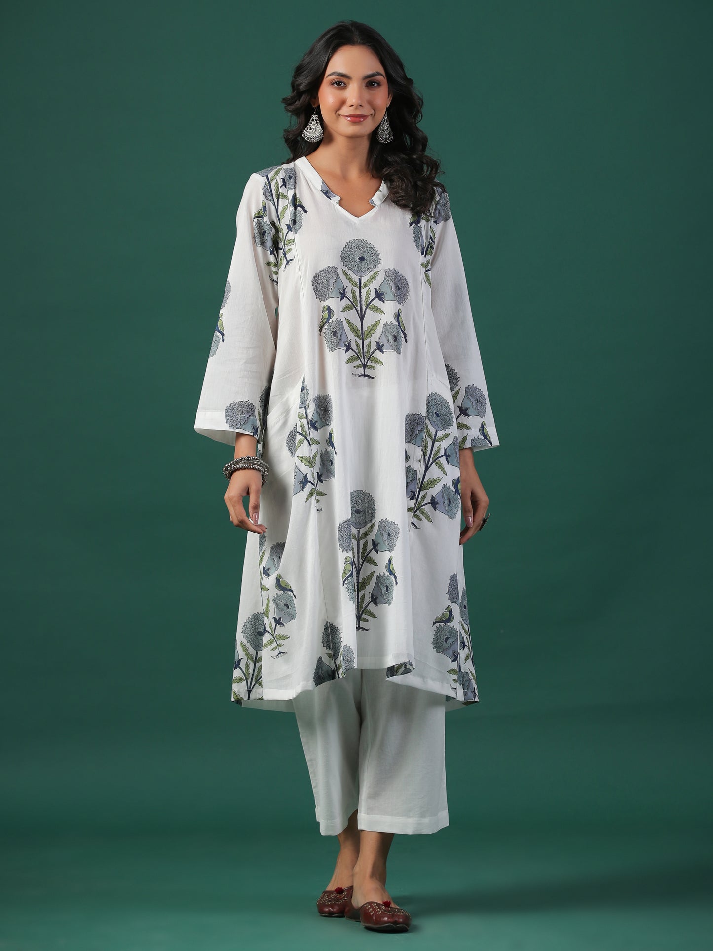 Gulmarg Cotton Block Print Kurta