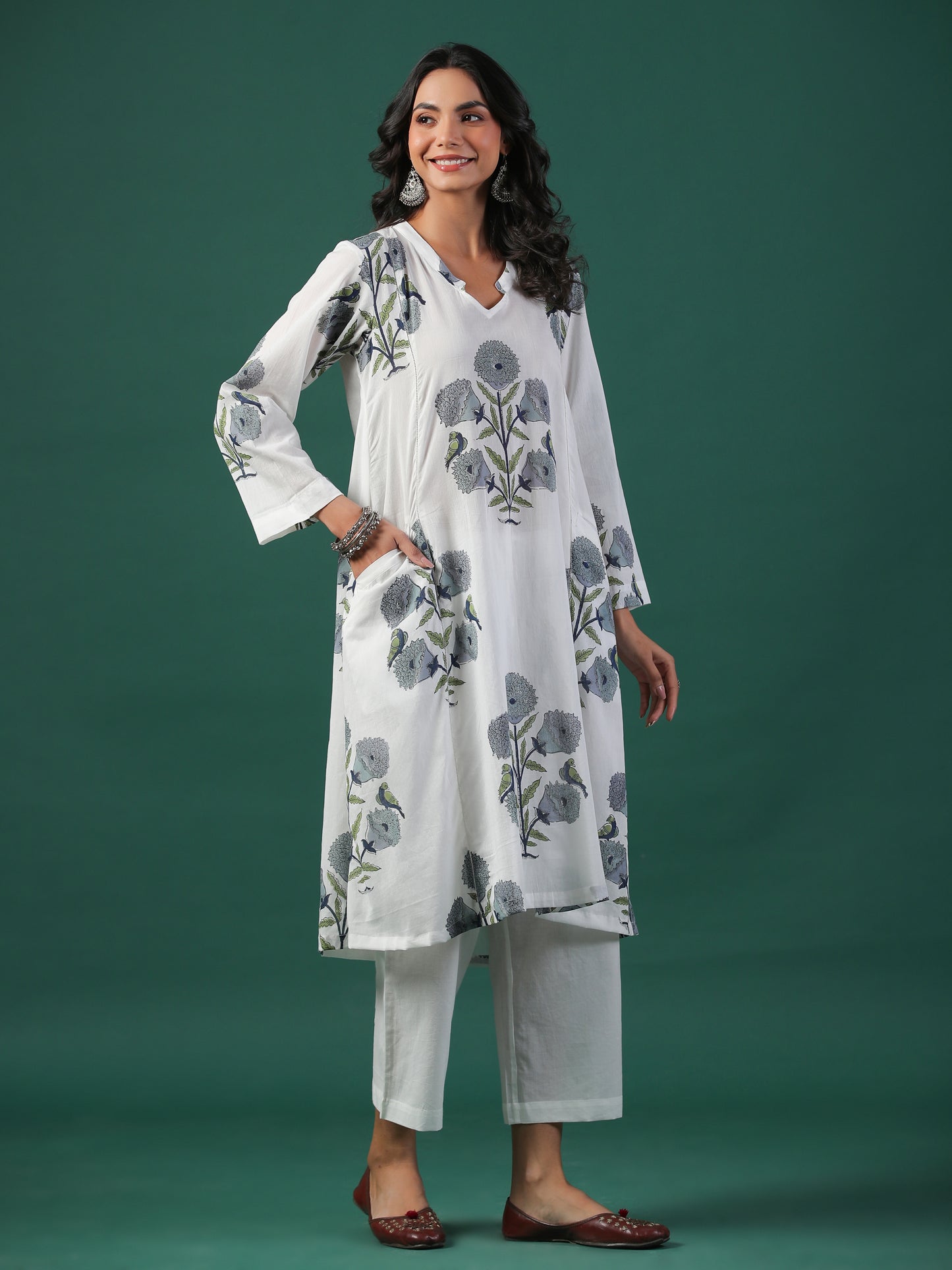 Gulmarg Cotton Block Print Kurta