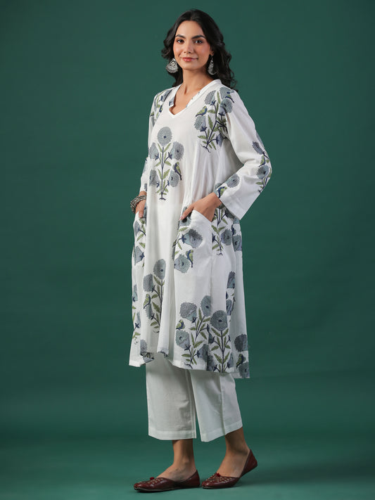 Gulmarg Cotton Block Print Kurta