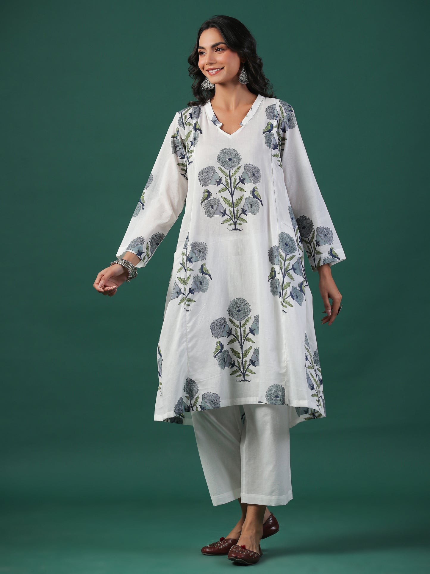 Gulmarg Cotton Block Print Kurta