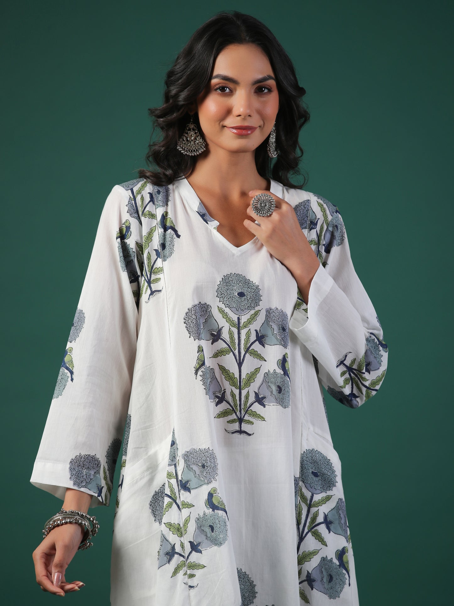 Gulmarg Cotton Block Print Kurta