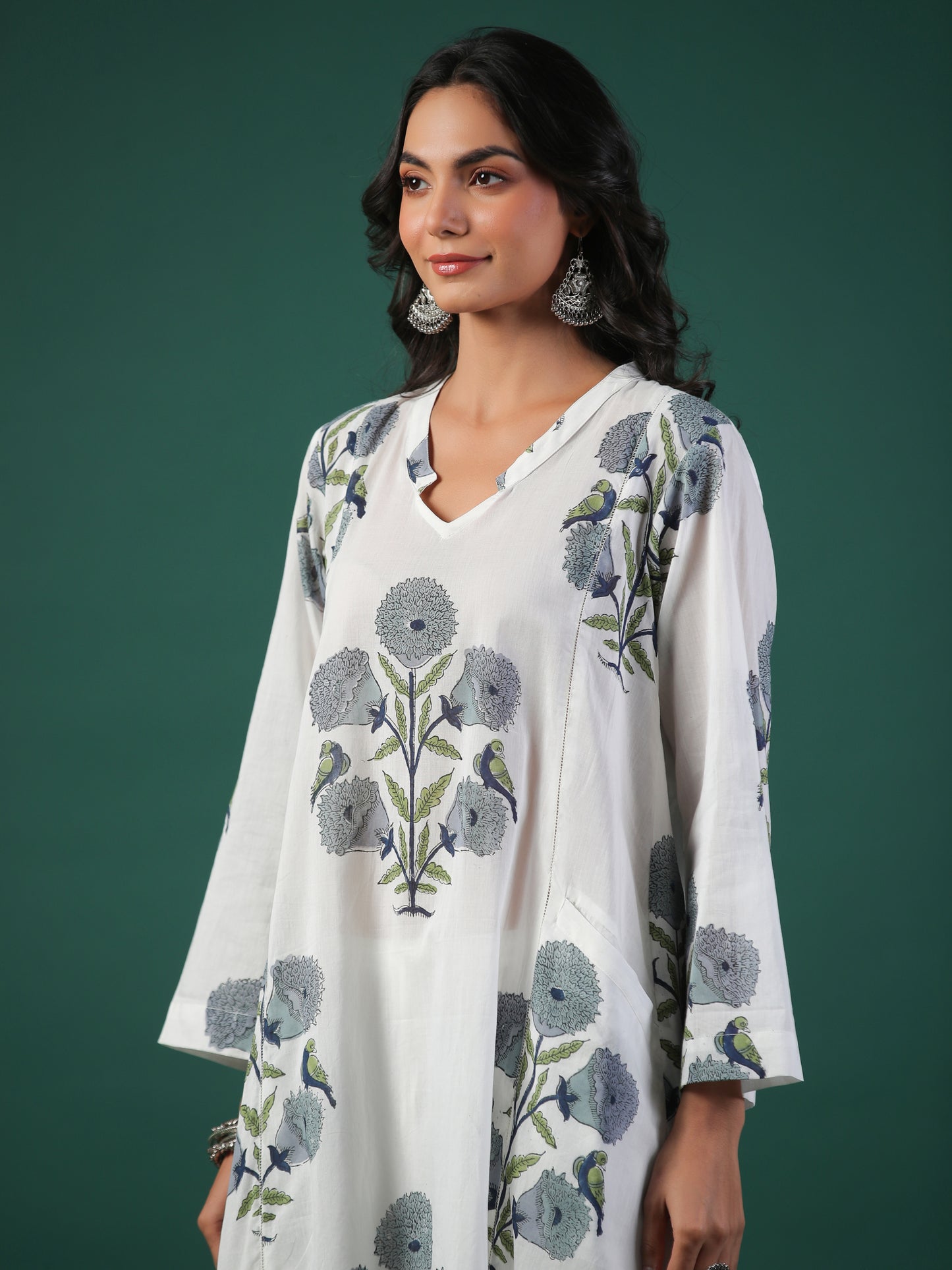 Gulmarg Cotton Block Print Kurta