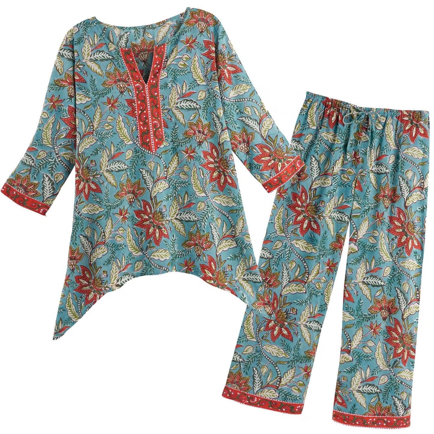 Uma Floral Print - Pyjama Set