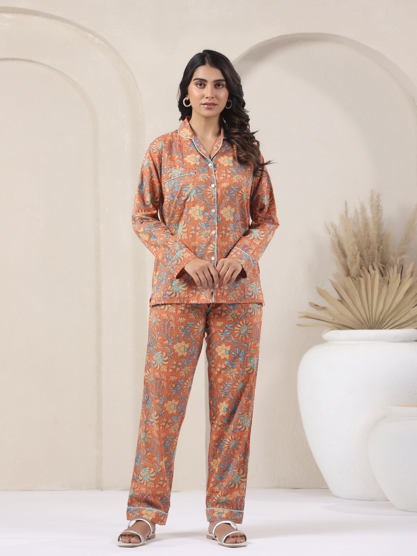 Zinnia Floral Print - Pyjama Set