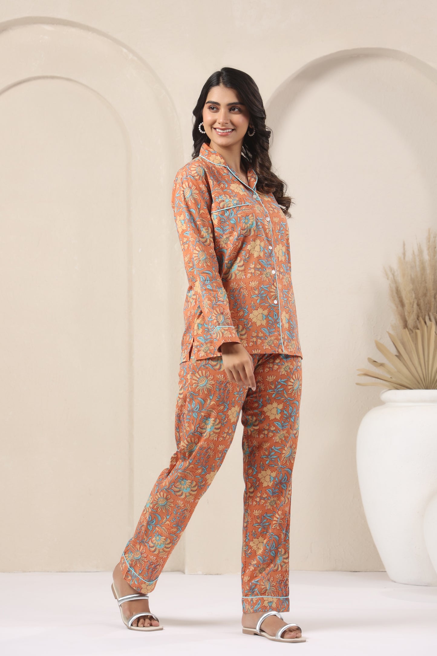 Zinnia Floral Print - Pyjama Set