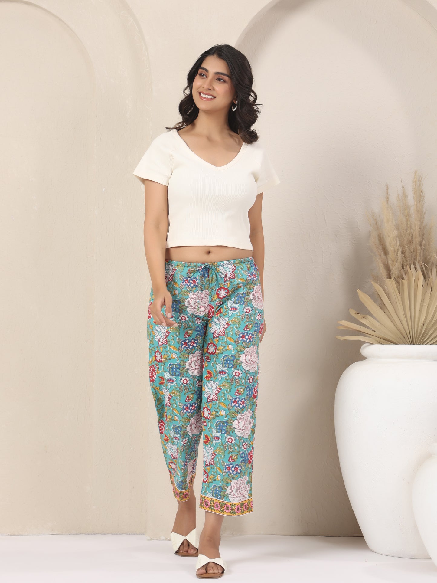 Gardenia Print - Capri Pyjama Only